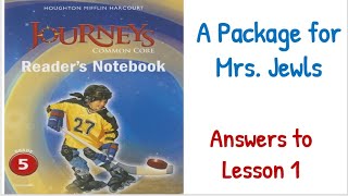 Journeys Grade 5 Readers Notebook Answer Key Lesson 1 [upl. by Imit]