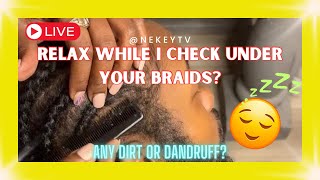 ASMR SCALP INSPECTION 🧐 satisfying naturalhair dandruff asmr [upl. by Fern656]