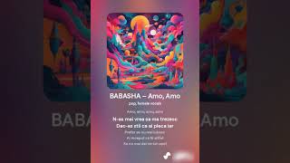 Cover AI BABASHA – Amo Amo Pop Energic Versuri [upl. by Niuqaoj]