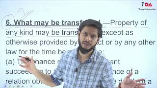 Section 6 Transfer of Property Act  What may be transferred [upl. by Green]