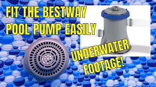 BESTWAY INTEX PLUNGE POOL PUMP FILTER  How To Install  With Underwater Footage  Steel Pro Max [upl. by Refotsirk84]