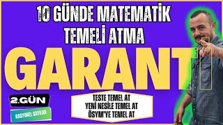 10 Günde Matematik Temeli Atma Garanti Kampı  2 Gün  ÖSYM ye Temel At  Test Çözümleri [upl. by Leirrad]