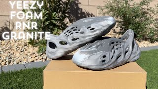 Yeezy Foam Runner Mx Granite Review Comparison amp Size Info [upl. by Anaidni266]