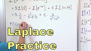 06  Practice Calculating Laplace Transforms Part 2 [upl. by Ulric]