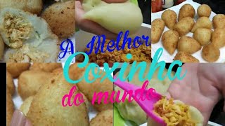 COMO FAZER COXINHA DE FRANGO MASSARECHEIOEMPANARFRITA [upl. by Brion478]