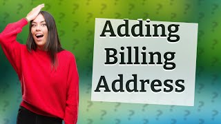 How do I add a billing address to my Visa gift card [upl. by Ardnaeed970]