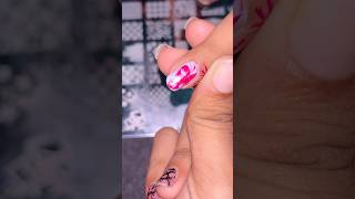 Easy nail art design with nail stamper 💅✨💖nailartdesigns trending youtubeshorts stamper [upl. by Yngiram]