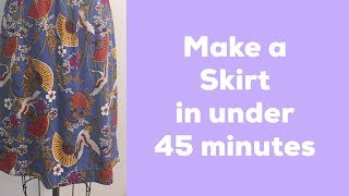 A Simple elastic waist skirt tutorial [upl. by Georgianne]