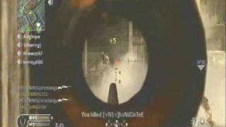 COD4  Sniping Montage quotBullet With a Name on Itquot  WE ARNOLDshotsaniga [upl. by Irok]