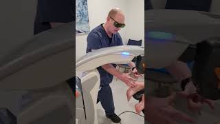 MLS M8 Patient Treatment with Achilles Tendinopathy Using Photobiomodulation Therapy PBMT [upl. by Bailey533]