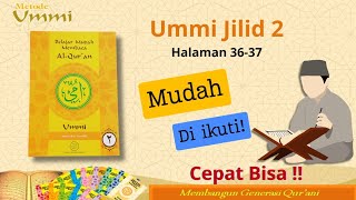 Belajar Membaca Alquran Metode Ummi Jilid 2 hal 3637 belajarngajipemula fyp viralvideo [upl. by Waneta]