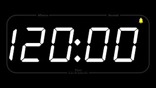 120 MINUTE  TIMER amp ALARM  1080p  COUNTDOWN [upl. by Eeliram332]