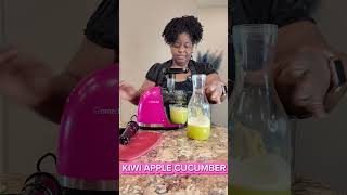 AMZCHEF COLD PRESS JUICER  KIWI APPLE CUCUMBER JUICE weightlossjourney juicerecipe [upl. by Lonni641]