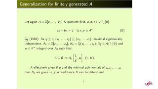 Kalman Győry Effective finiteness results for diophantine equations over finitely generated domains [upl. by Halbeib699]