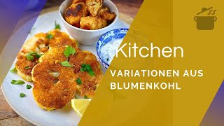 Gesunde Variationen aus Blumenkohl  Blumenkohlschnitzel und BlumenkohlWings  Rezepte – Vivoterra® [upl. by Brosy505]