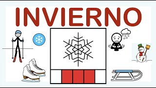 INVIERNO ❄️ Vocabulario ☃️ ARASAAC [upl. by Gnivre]