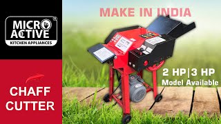 MICROACTIVE Chaff Cutter Machine with Gear Adjustment with 100 Copper Motor [upl. by Lenni146]