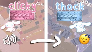 roblox asmr 🌙 CINNAMOROLL TOWER BUT ITS RELAXING new keeb [upl. by Effy556]