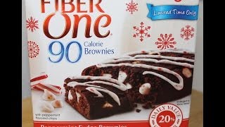 Fiber One Peppermint Fudge Brownies Review [upl. by Kurzawa]