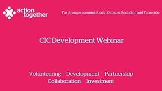 Advice On Setting Up A Community Interest Company  CIC Development Webinar [upl. by Relyuhcs378]