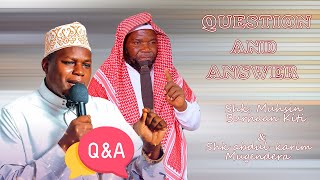 2024 QUESTION AND ANSWER SESSION SHK ABDULKARIIM MUGENDERA NE SHK MUHSIN BURHAAN KITI [upl. by Massingill]