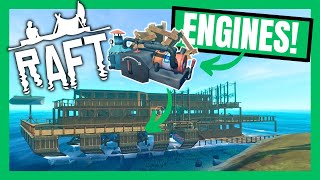 Extending the boat and adding ENGINES  Raft Ep13 [upl. by Johannes4]