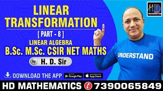 linear transformation in linear algebra part 8 examples of linear transformation by Hd sir [upl. by Mukul818]