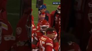 Patrick Mahomes throws helmet on sideline 👀👀 [upl. by Broddie457]