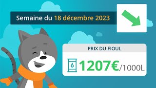 Prix ​​du fioul domestique  semaine du 18 décembre 2023 [upl. by Yssej]