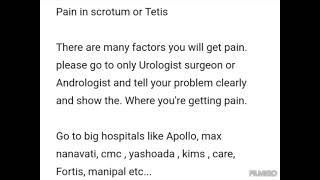 Scrotum Pain or Teteis Pain [upl. by Kanter703]