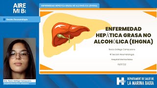 Enfermedad hepática grasa no alcohólica EHGNA [upl. by Aliuqehs]