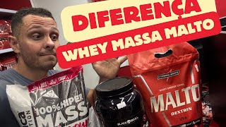 Qual a diferença entre Whey x Hipercalórico e Maltodextrina [upl. by Beller159]