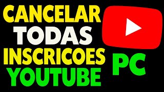 Como Cancelar Todas as Inscrições do Youtube de Uma Vez [upl. by Beaver]