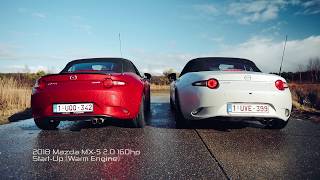 Mazda MX5 ND 160hp vs 184hp Sound Comparison [upl. by Inaliel]