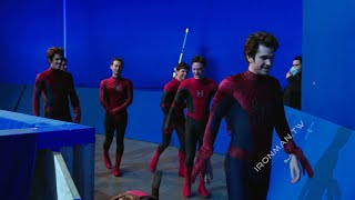 Behindthescenes with the three Peter Parker  Spider Man No Way Home [upl. by Seem845]