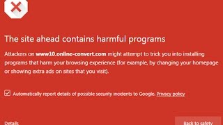 how to fix security error in google chromeThe site ahead contains harmful programs [upl. by Arlan]