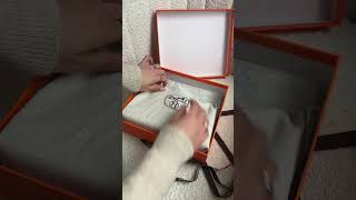 Hermes bag unboxing the prettiest bag bagunboxing designerhandbags [upl. by Yate715]