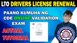 Drivers License Renewal 2024 Requirements  Paano kumuha ng CDE Online Exam LTO [upl. by Jillayne]