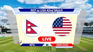 🔴Nep vs Usa Live  CWC LeagueII  Nepal vs United States Live Cricket Match Today Score amp Commentary [upl. by Meredi]