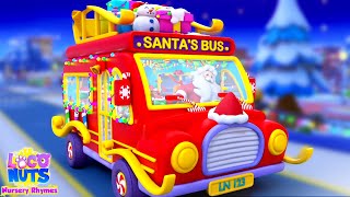 Wheels on the Bus Christmas Song  More Xmas Carols amp Rhymes for Kids [upl. by Sasnett]