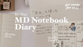 Get ready for 2023 B6 Slim MIDORI Notebook Diary  Monthly Weekly Daily Use [upl. by Voltmer]