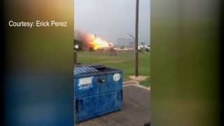 Amateur Video The Massive Texas Plant Explosion [upl. by Kartis82]