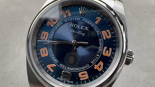 Rolex AirKing Concentric Dial 114200 Rolex Watch Review [upl. by Nashoma]