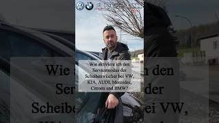 Wie aktiviere ich den Servicemodus der Scheibenwischer bei VW KIA AUDI Mercedes Citroën und BMW [upl. by Marcie]