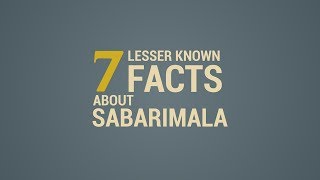 7 Lesser Known Facts About Sabarimala  Sabarimala Temple Story [upl. by Anyl]