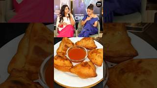 SHREYA amp SUNIDHIs Favourite SAMOSA Recipe 😍❤️ shorts samosa shreyaghoshal sunidhichauhan food [upl. by Field]