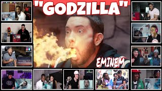 quotEMINEM  GODZILLAquot FASTEST VERSE REACTION COMPILATION [upl. by Meenen703]