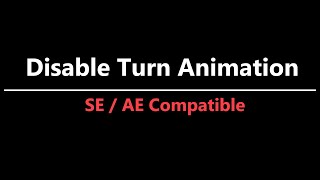 SKYRIM  Disable Turn Animation  SE  AE compatible [upl. by Nilved]