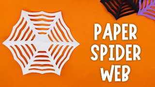 DIY Paper Spider Web  Easy Tutorial [upl. by Aehr]