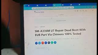 SMA336M U7 Repair Dead Boot With EUB Port Via Chimera 100 Tested [upl. by Lairea327]